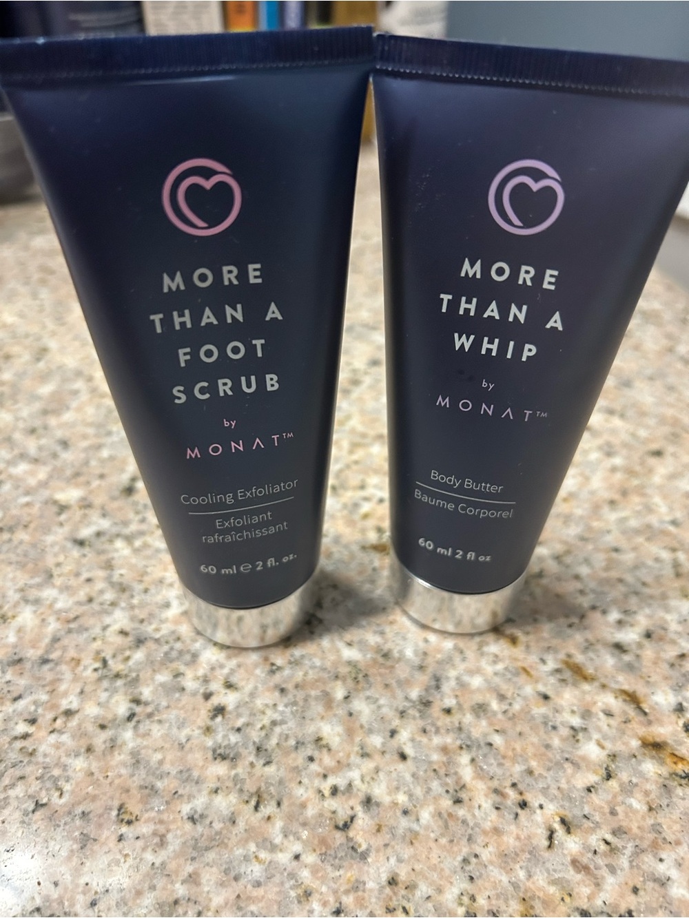 MONAT More Than A Whip Body Butter and More Than a Foot Scrub - Black Tube